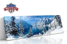 Frozen Echoes of Solitude Canvas Print for Home Decor, Wall Decor Art Poster