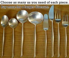 Choose Your Pieces of Design 3 Lauffer Norway 90 Silverplate MidCentury Flatware