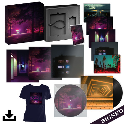 SIGNED DOVES THE UNIVERSAL WANT BOX SET PICTURE DISC T-SHIRT REMIX LP CASSETTE