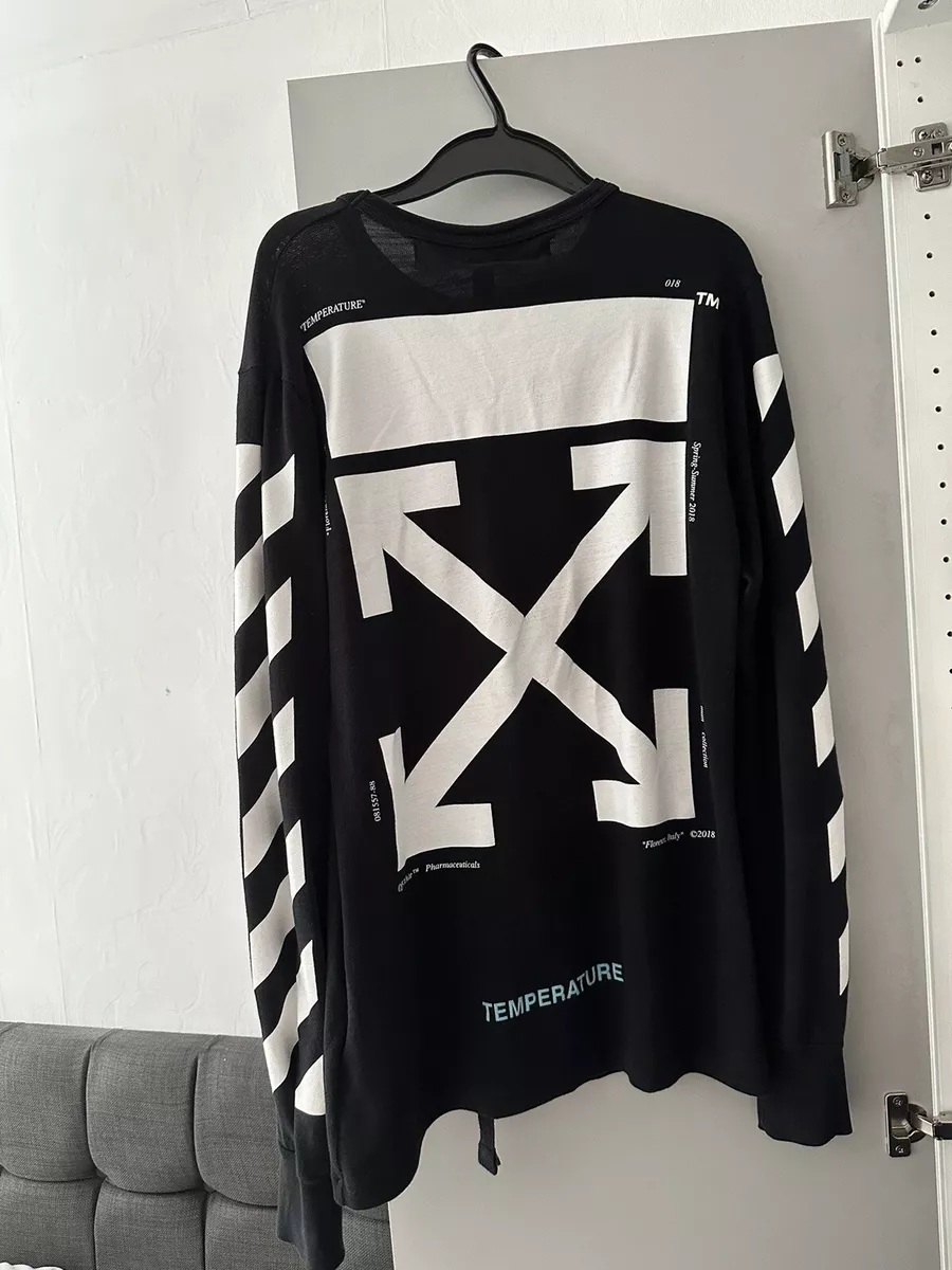 off white black long sleeve