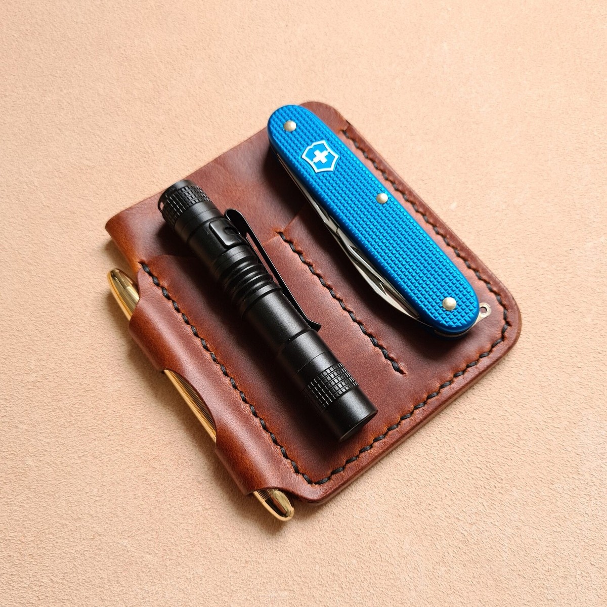 EDC Wallet Organizer, EDC Caddy, Edc Gear Leather Pouch, Edc