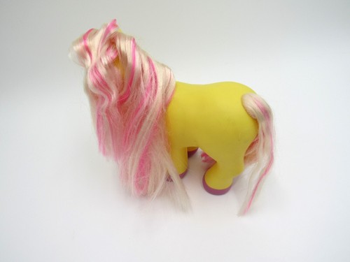 Pretty Crazy Curls Lucky the Little Pony Playmates Toys Horse 1998 Yellow VTG - Picture 12 of 20