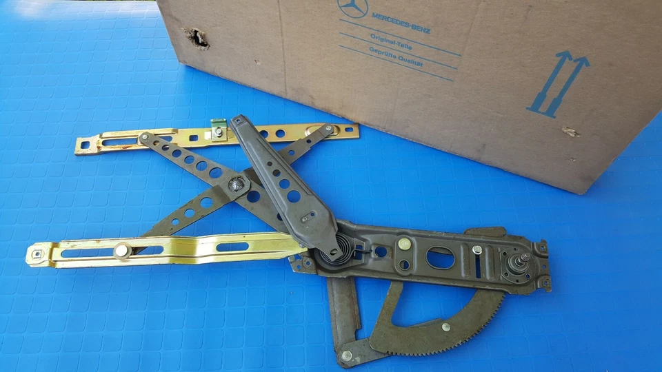 Regulador ventana manual mercedes-benz w123 cupé 280ce 230c 280c nuevo oem Foto 4 de 4