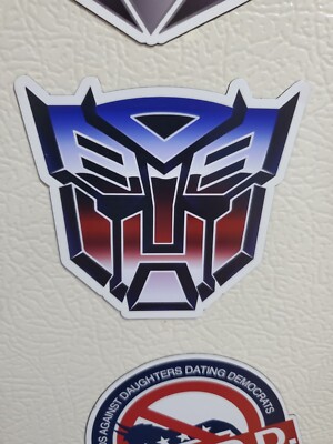 TRANSFORMERS MAGNETS    AUTOBOT RETRO METALLIC COLOR **WORLDWIDE   SHIPPING**