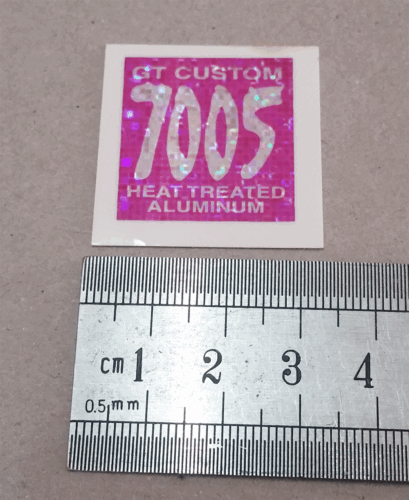 Vintage Old School GT BMX Stickers Crystal Shine NOS Pink - Picture 2 of 5
