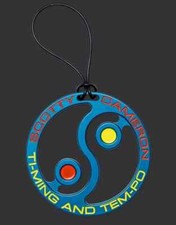 Etykieta na torebkę Scotty Cameron - Ti-Ming & Tem-po - niebieskie anodowane aluminium 2024 PGA