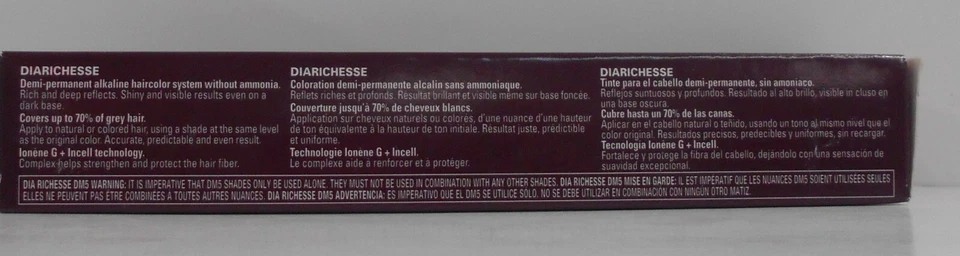 Crema de color de cabello profesional semipermanente LOREAL DIA RICHESSE ~ 1,7 OZ. Tubo! Foto 4 de 4