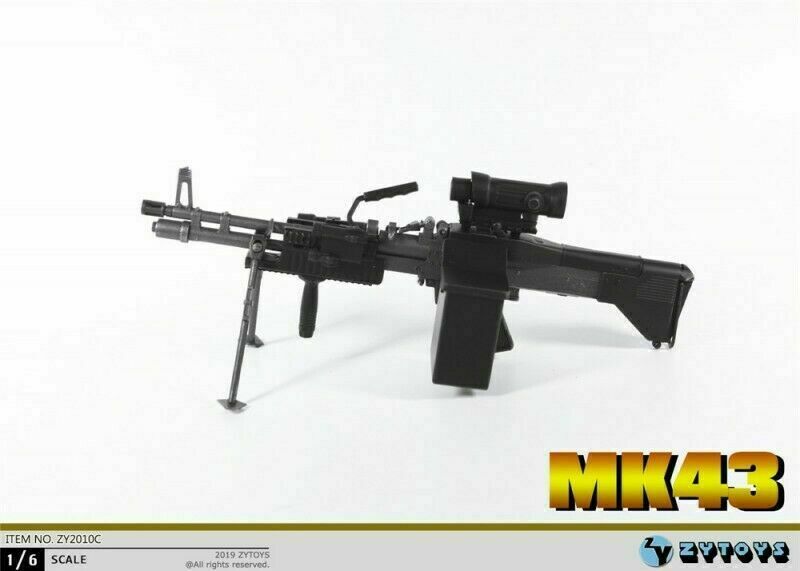 ZYTOYS 1/6 ZY2010C Mini MK43 Machine Gun Weapon Army F 12