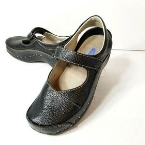Wolky Women Black Pebbled Leather Strap Mary Jane Clogs Slingback Size 5.5 US | eBay