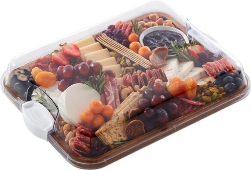 Farberware Build-A-Board Cutting Board with Compartments and Clear Locking Lid f - Picture 14 of 15
