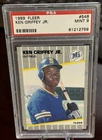 1989 KEN GRIFFEY JR. FLEER ROOKIE CARD #548 PSA 9 MARINERS CENTERED (759)