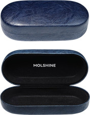 Hard Shell Sunglasses Case, Classic Large Glasses Case for Women Men,
