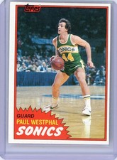 1981-82 Topps - Paul Westphal #101W Seattle Supersonics 101 West Sonics