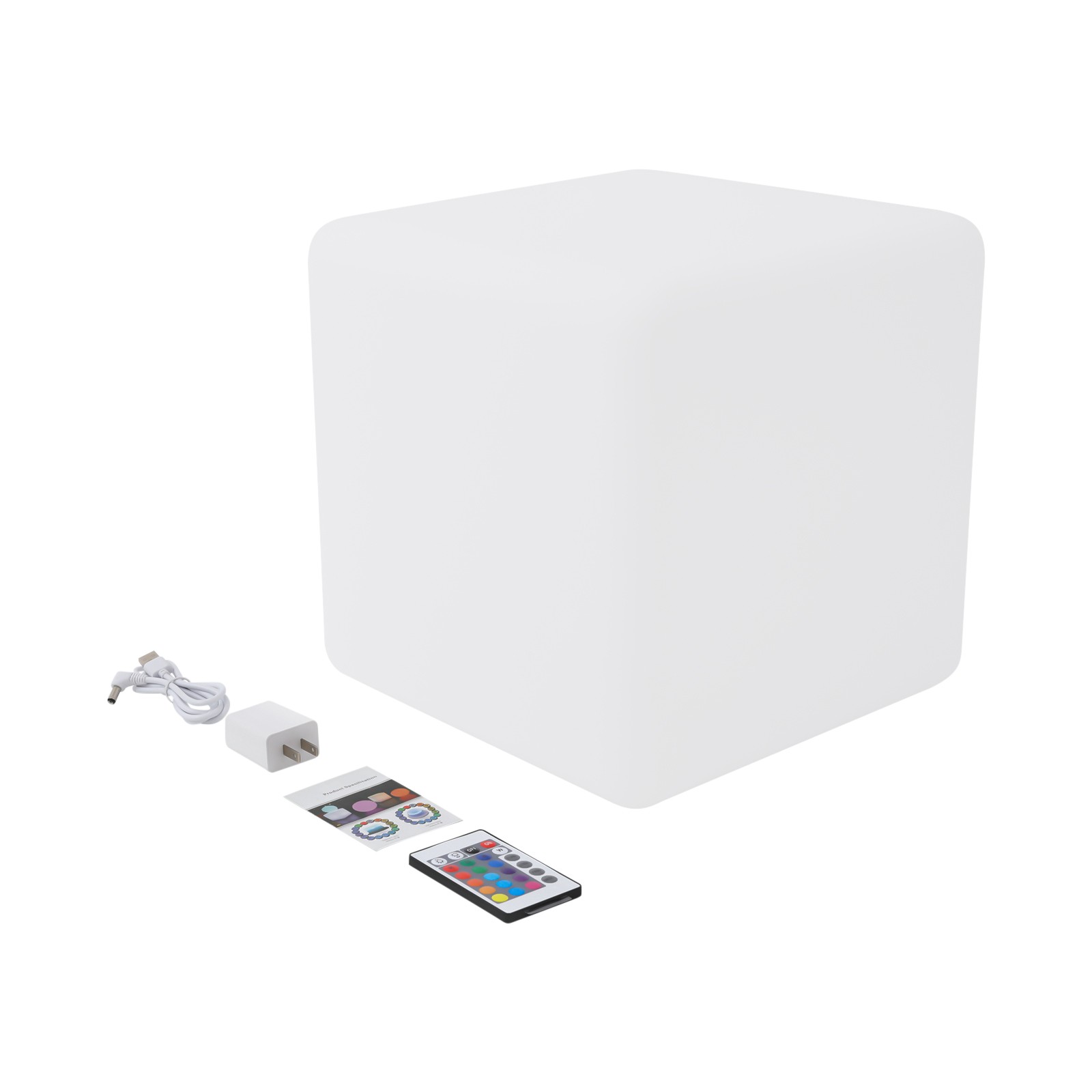 16 Color Cube LED RGB Changing Light Stool Outdoor Indoor Patio Party Chair Seat