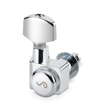Schaller Germany F-Series 6-InLine 2-Pin Locking Tuners for Strat/Tele - CHROME
