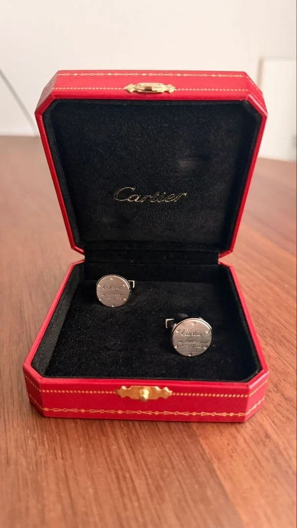 Cartier Sterling Silver Cufflinks for Men for sale | eBay