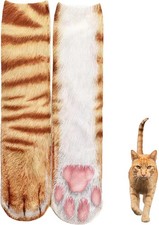 Novelty 3D Animal Paw Socks Cat Socks Stocking Stuffers for Adult Teens Crazy So