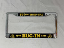 BUG-IN - Metal License Plate Frame - So Cal VW Volkswagen