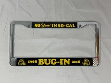 BUG-IN - Metal License Plate Frame - So Cal VW Volkswagen