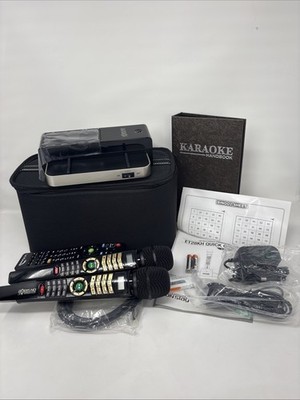 Magic Sing ET28KH Wireless Karaoke System w/2 Mics, Remote, Song Book Open Box