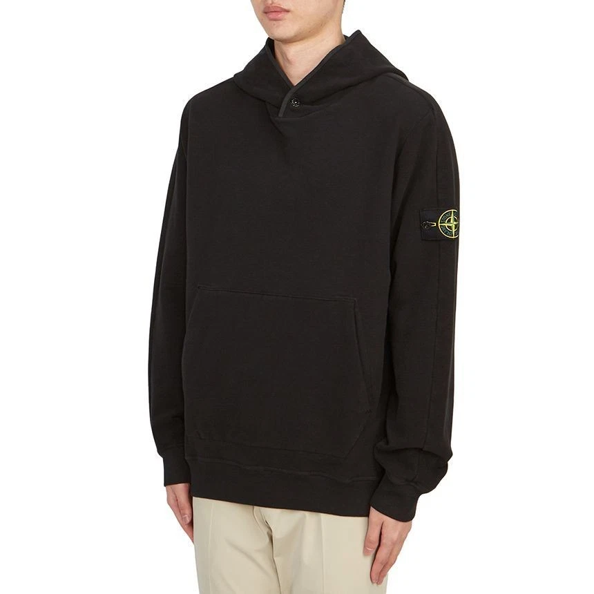 Felpa uomo Stone Island in pile con cappuccio 70504406
