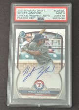 2023 Bowman Draft - Chrome Prospect Autographs Wyatt Langford #CDA-WL (AU, RC)