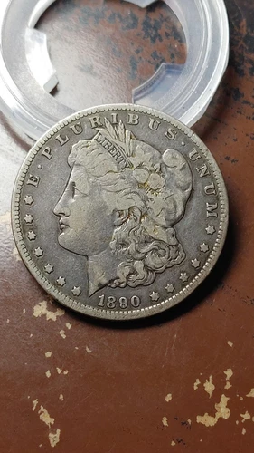 1890 CC Carson City Morgan Silver Dollar Nice F Fine                        W573