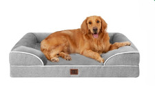 Orthopedic Dog Beds Large Sized Dog Waterproof Memory Foam Pet Bed with Sides