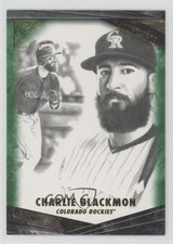 2018 Topps Gallery Masterpiece Green 147/250 Charlie Blackmon #M-3 0zc4