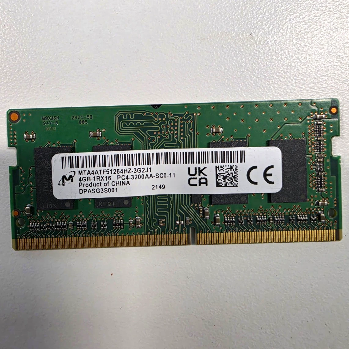 Micron DDR4 SDRAM 4 GB Total Capacity Memory (RAM) for sale | eBay