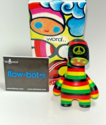 KIDROBOT FLOW-BOTS LITTLE CHIEF BIG PEACE JK5 1,200 PIECES MADE ART TOY
