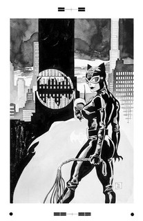 Tim Sale Detective Comics #780 Catwoman Rare Large Production Art Cover