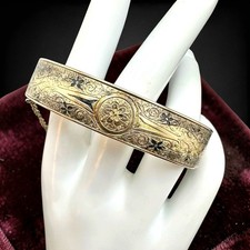 Antique Victorian Gold Filled Sterling Bangle...