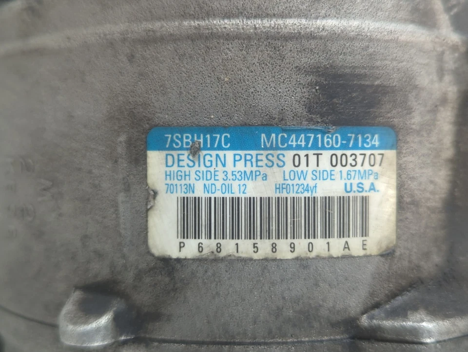 Compresor de aire acondicionado Dodge Ram 1500 OEM B6S57 Foto 2 de 4