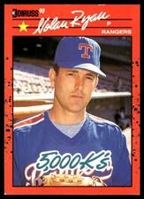 Nolan Ryan 5000K 1990 Donruss #659 Texas Rangers FREE SHIPPING AutographDen