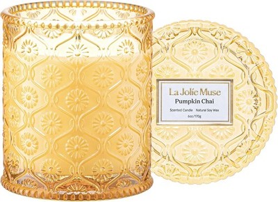 Pumpkin Chai Candle   Pumpkin, Spicy Chai & Vanilla Scent |