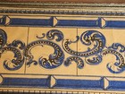 antique framed art tile border picture — photo 5