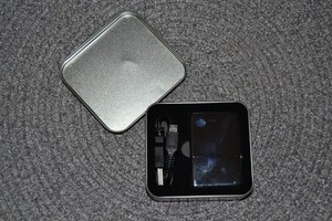 VICTOR WIND PROOF FLAMELESS USB CHARGEABLE CHROME POCKET LIGHTER