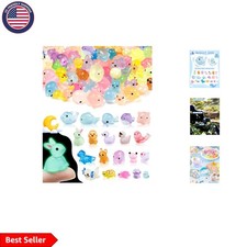 Glow in the Dark Resin Animal Collection - 100PCS for Dollhouses Aquariums