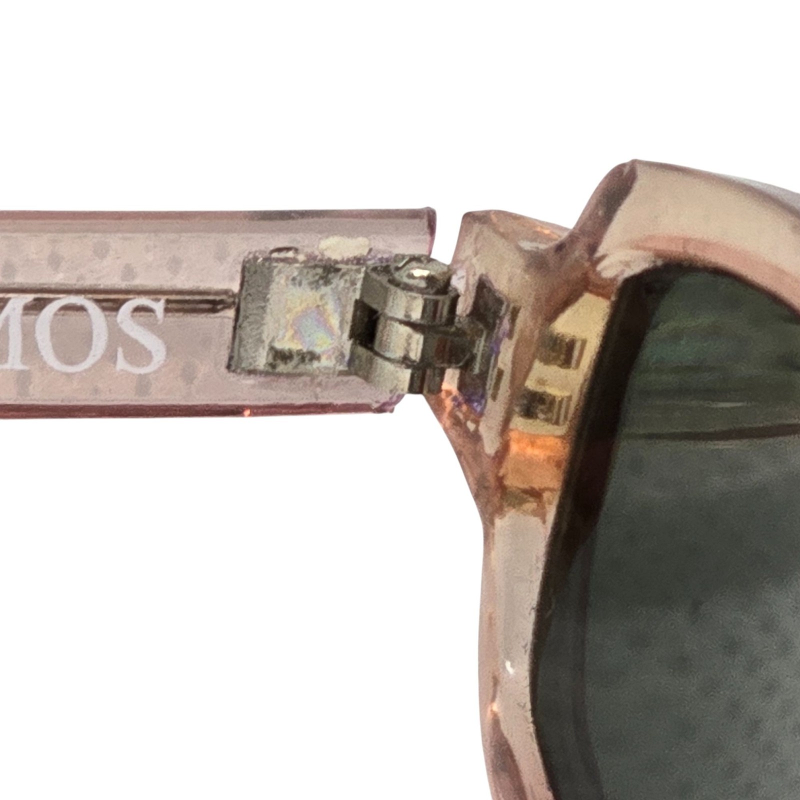 MATMOS Transparent Pink Rectangular Sunglasses Gr… - image 10