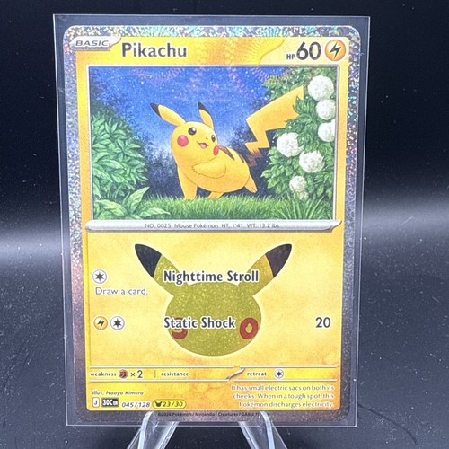 30th Celebration Pikachu #45 23/30 Pokemon Celebrations TCG Near Mint NM
