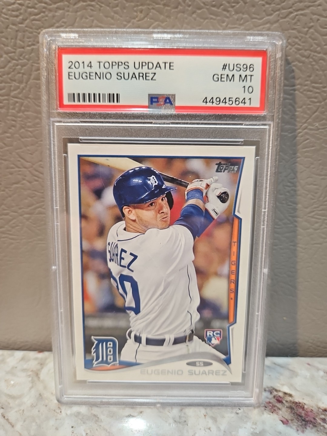 2014 Topps Update #US96 Eugenio Suarez RC Rookie PSA 10 GEM MINT LOW POP