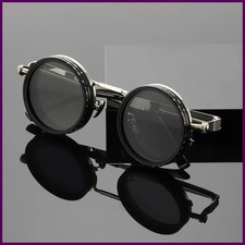 ND9 Anti-UV Sunglasses Round 9 Level Dimming Adjustable Dimming Sunglasses Retro