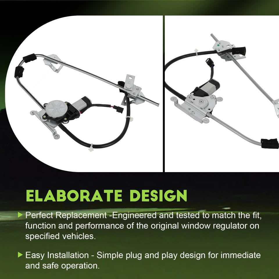 Regulador de ventana eléctrica delantero izquierdo con motor para Jeep Cherokee 1987-1996 Foto 4 de 4