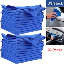 20 Packs Microfiber Cleaning Cloth No-Scratch Rag Car Polishing Detailing Towel