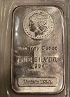 ONE TROY OUNCE 999+ FINE SILVER BAR MORGAN DESIGN MADE IN USA