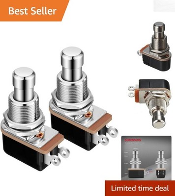 2pcs Silent Momentary Foot Switch - Perfect Upgrade for Guitar Effect Pedals