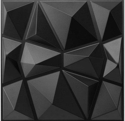 Art3d Decorative 3D Wall Panels in Diamond Design, 12''x12'' Matt White (33 pack)
