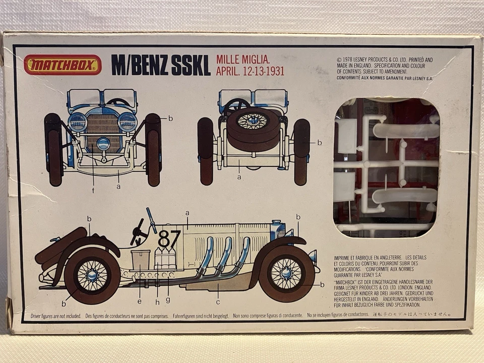 MATCHBOX PK 307 MERCEDES BENZ SSKL 1/32 scale model car kit - New - Image 3 of 4
