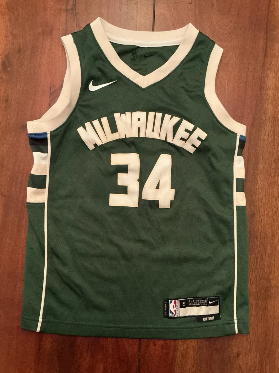 Maillot Milwaukee Bucks Brandon Jennings – Taille Garçon L (14-16), édition Limitée, Cousu